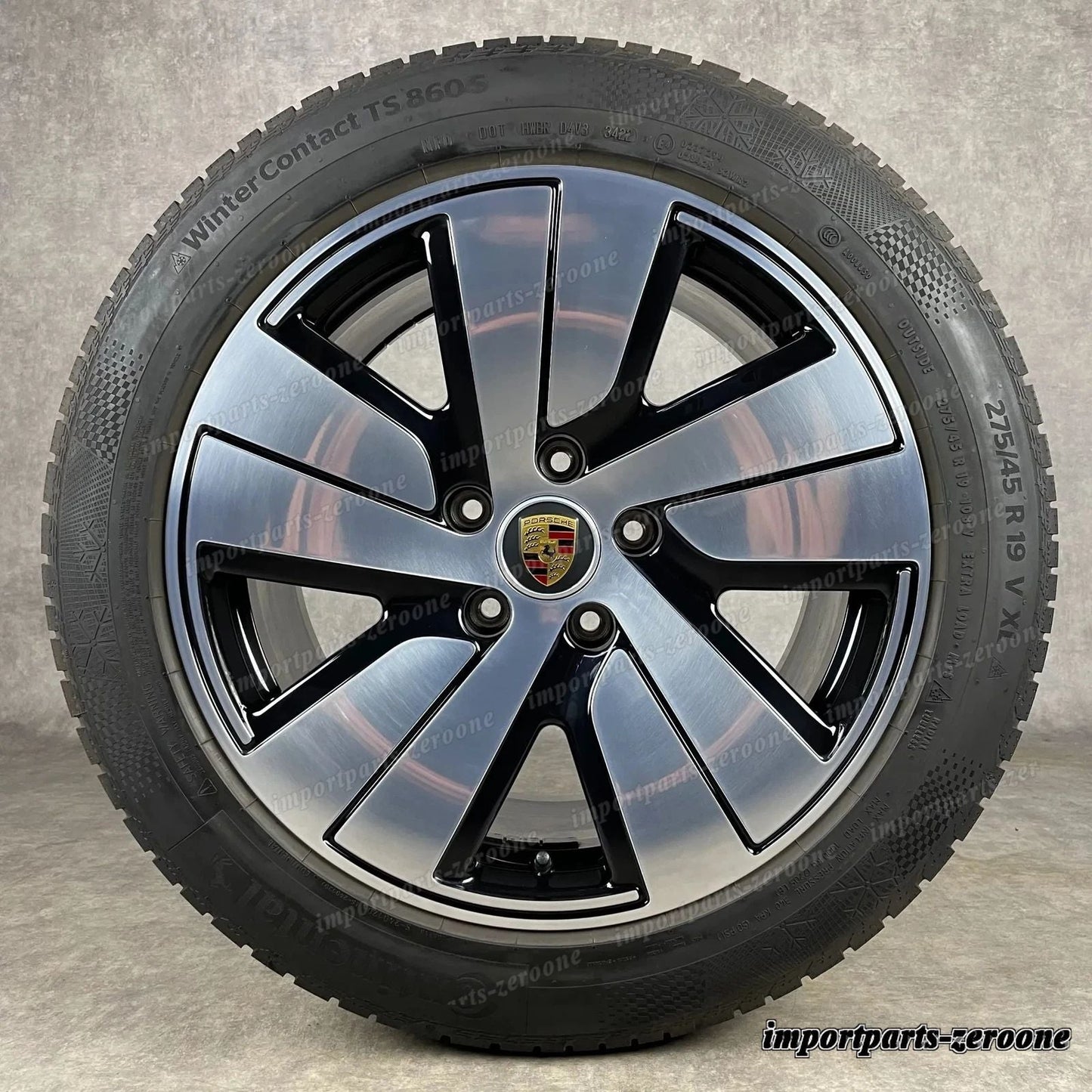 ホイール ウィンターセット ポルシェ タイカン 19 インチ 純正 S Aero ホイール 9J1073600B Top tat　-1812