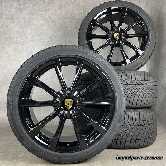 ウィンターセット ポルシェ 718 982 ボクスター/ケイマン 19インチ 純正 ボクスター S　-1814