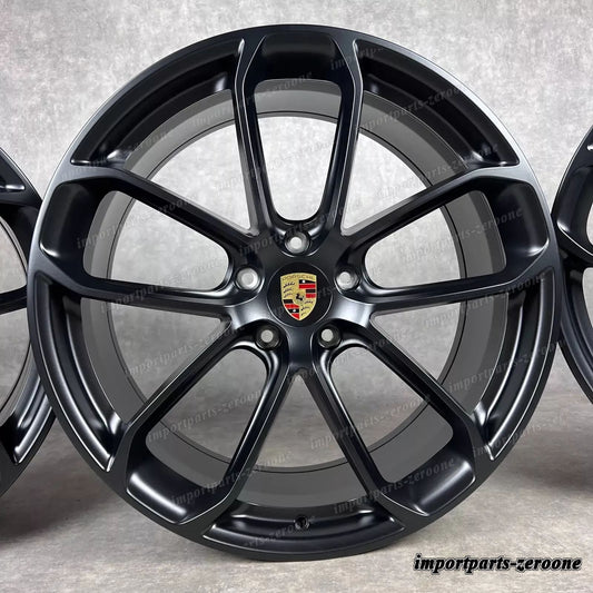 22インチ ORIGINAL PORSCHE CAYENNE COUPE E3 9Y TURBO GT FELGEN SOMMERRaDER GTS BLACK　-1817