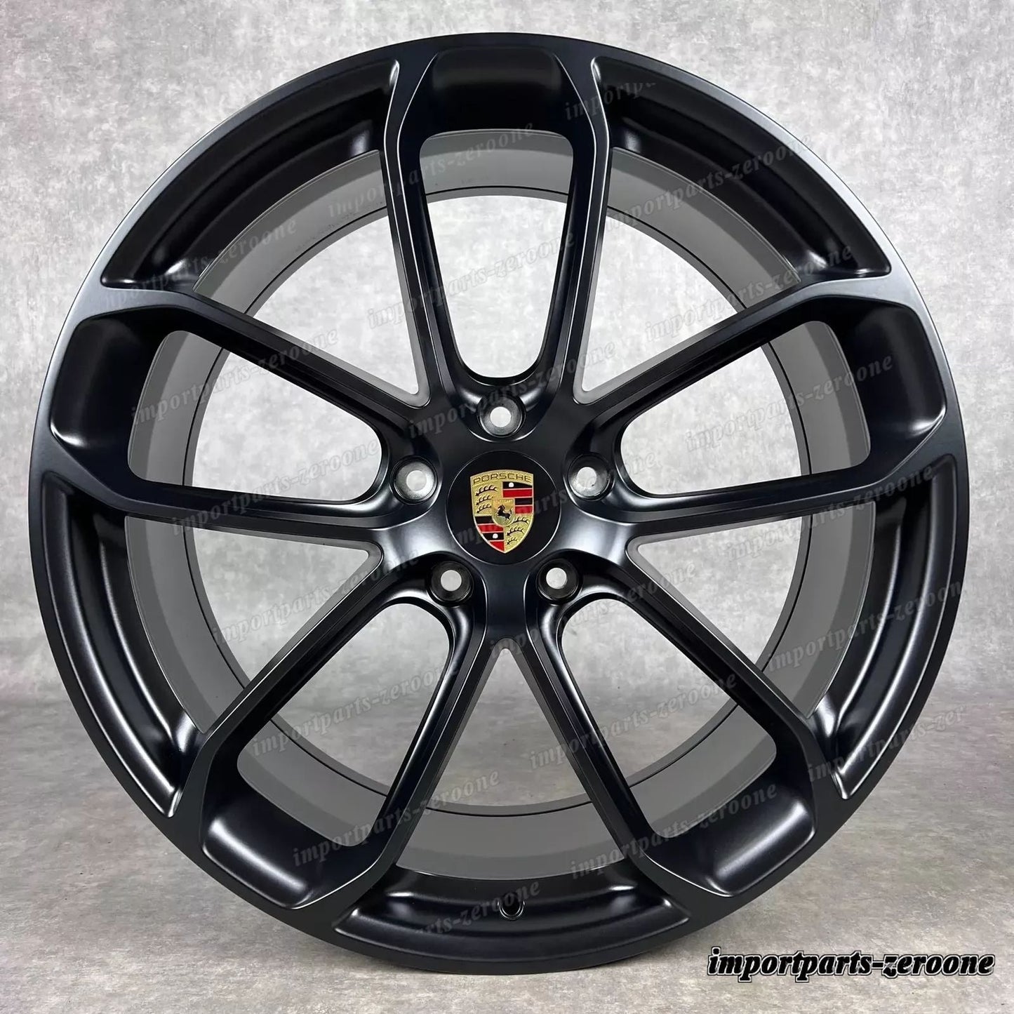 22インチ ORIGINAL PORSCHE CAYENNE COUPE E3 9Y TURBO GT FELGEN SOMMERRaDER GTS BLACK　-1817