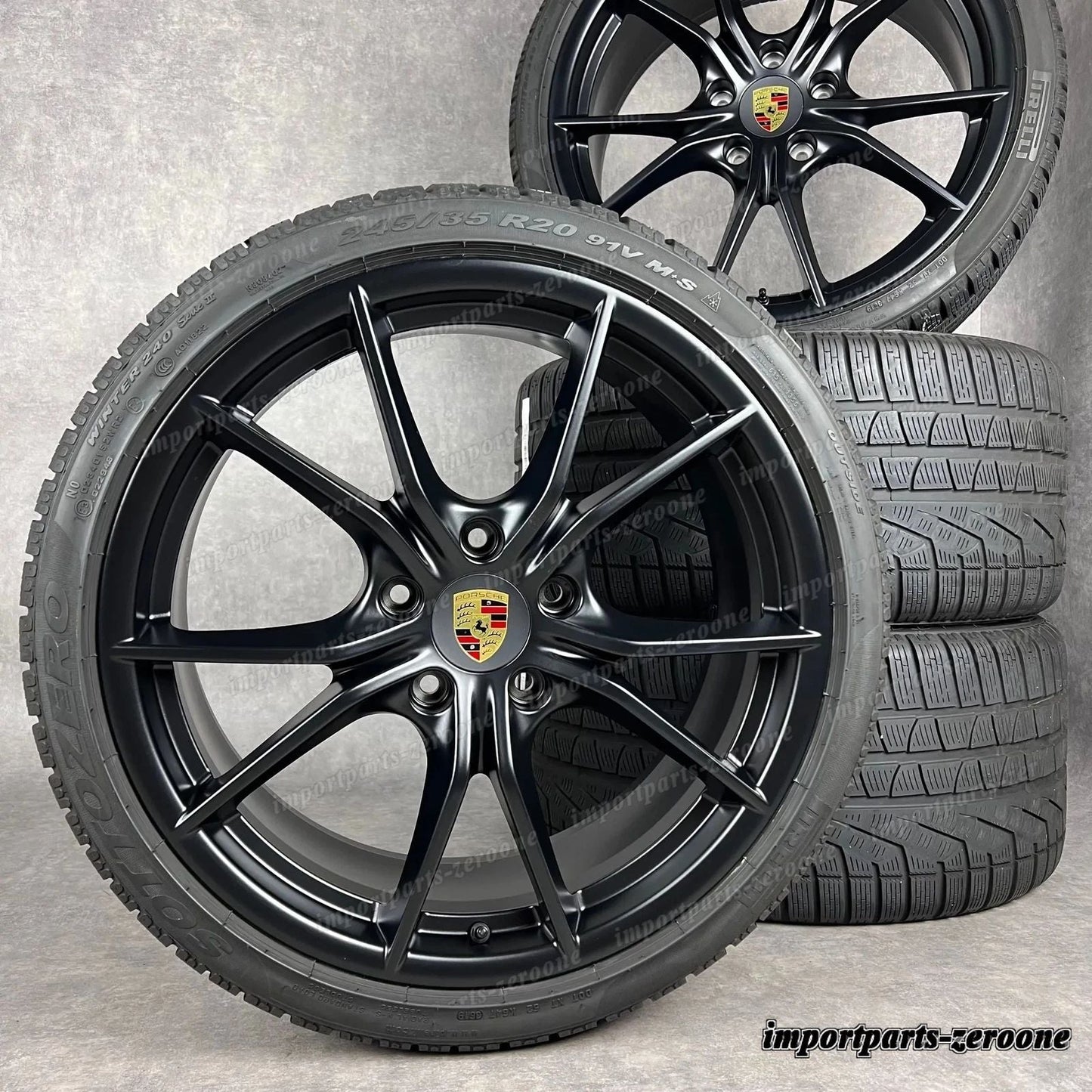 Invernali ポルシェ 991.2 20 インチ 純正e カレラ Siv Cerchioni C4 4S Targa GTS　-1873