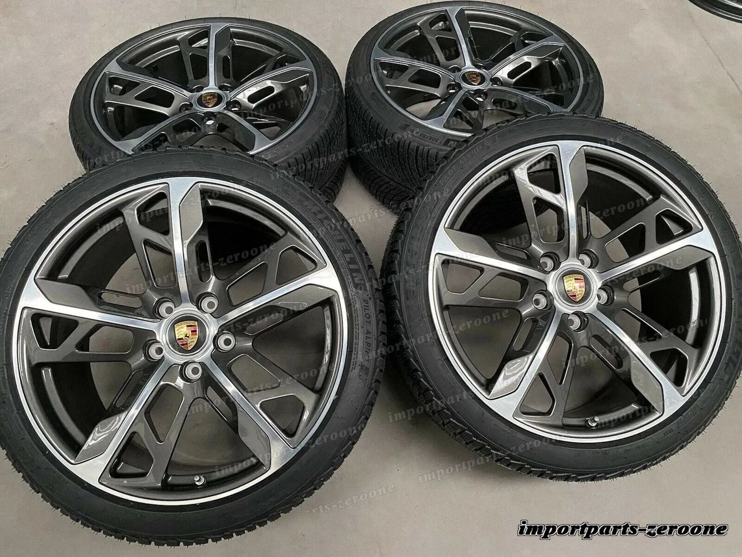 21 インチ 純正e ポルシェ タイカン Cross Turismo 4S ターボ S Ruote Invernali　-1880