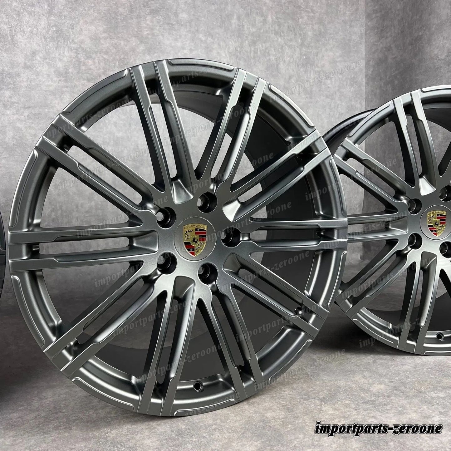 純正 ポルシェ カイエン E2 958 21 インチ 911 ターボ III ホイール Platine S GTS 92A 新品f　-1912