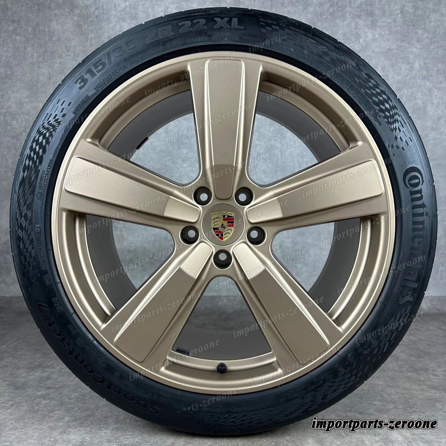 夏用 カイエン Coup E3-2 22インチ 純正 Exclusive Design ホイール 9YB ネオダイム　-1922