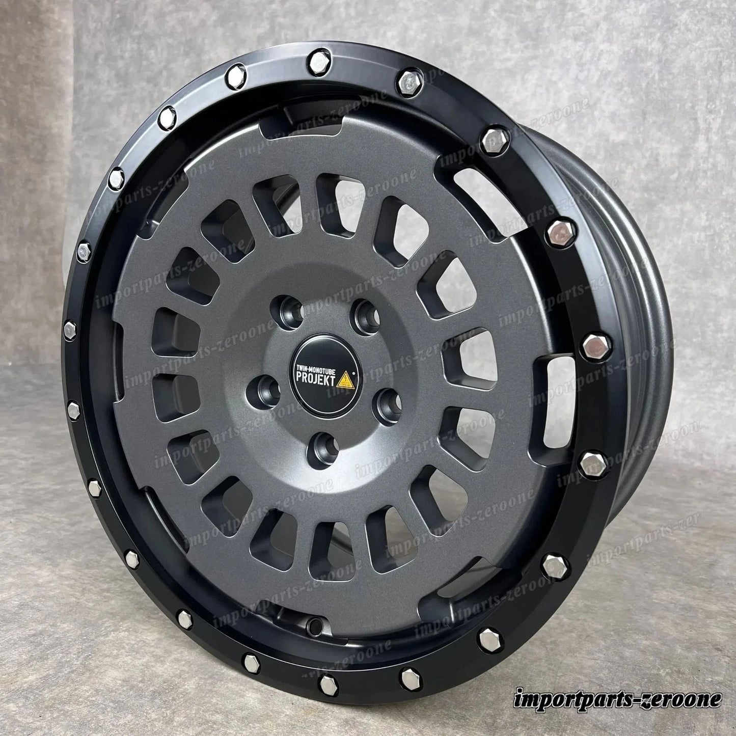 Twin Monotube AT Offroad Felge VW T5 T6 T6.1 8,5x18 5x120 ET47 All Terrain STONE　-1939