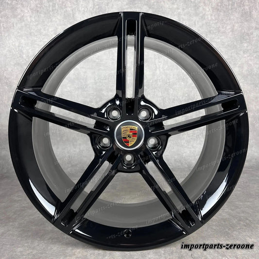ポルシェ タイカン Cerchioni 純正e 21 インチ Mission E Design 4S ターボ S GTS Nero　-1986