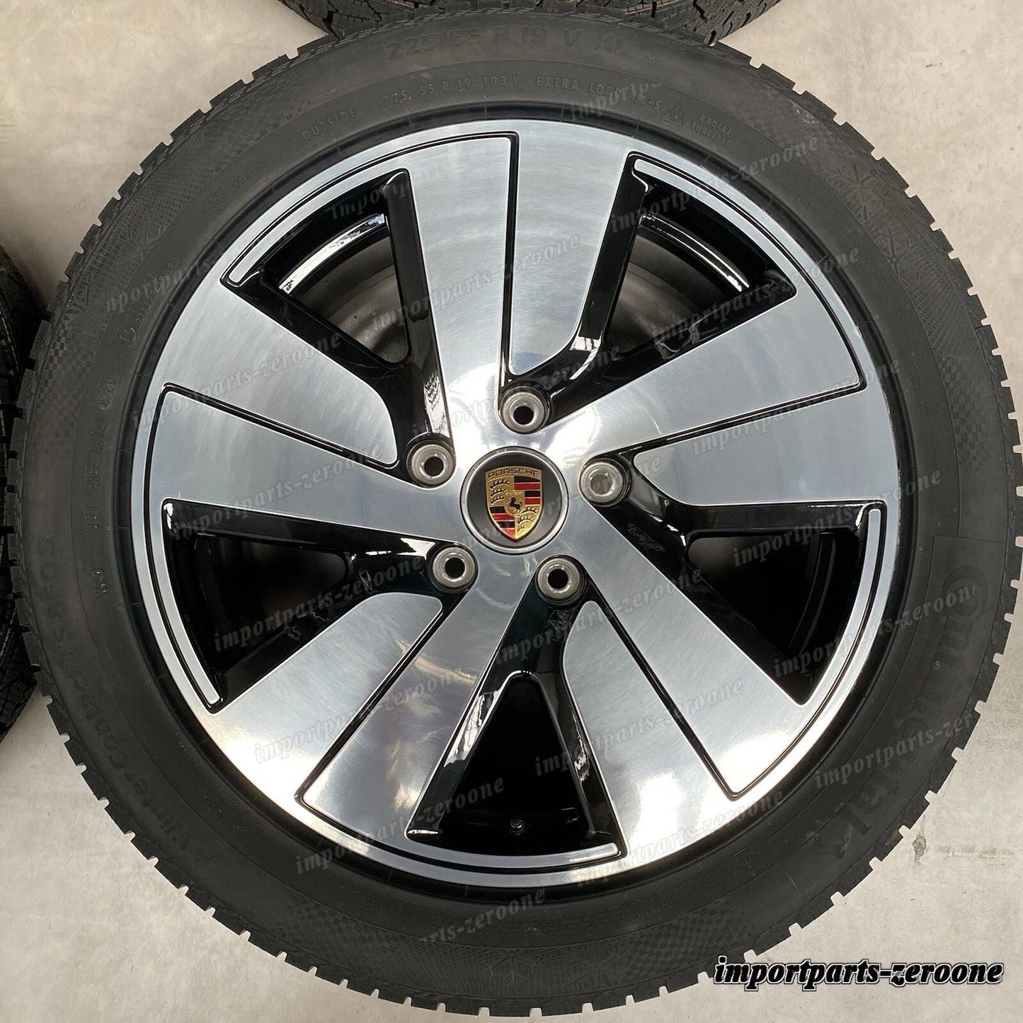 19 インチ 純正e ポルシェ タイカン S Aero 4S Cerchioni Inverno 9J1073600B Conti Nuovo　-1987