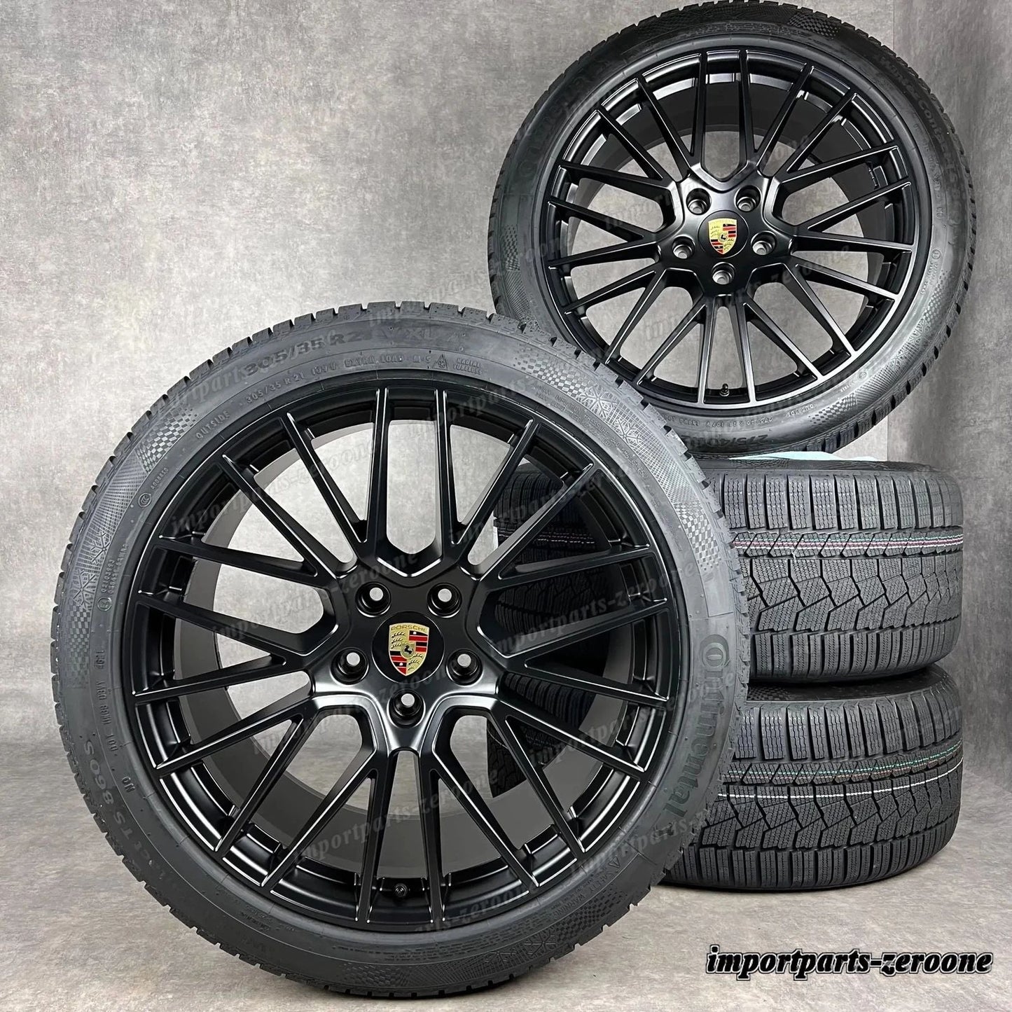 冬用 ポルシェ カイエン E3 21インチ 純正 RS Spyder ホイール ターボ S 9Y0044610S　-2003