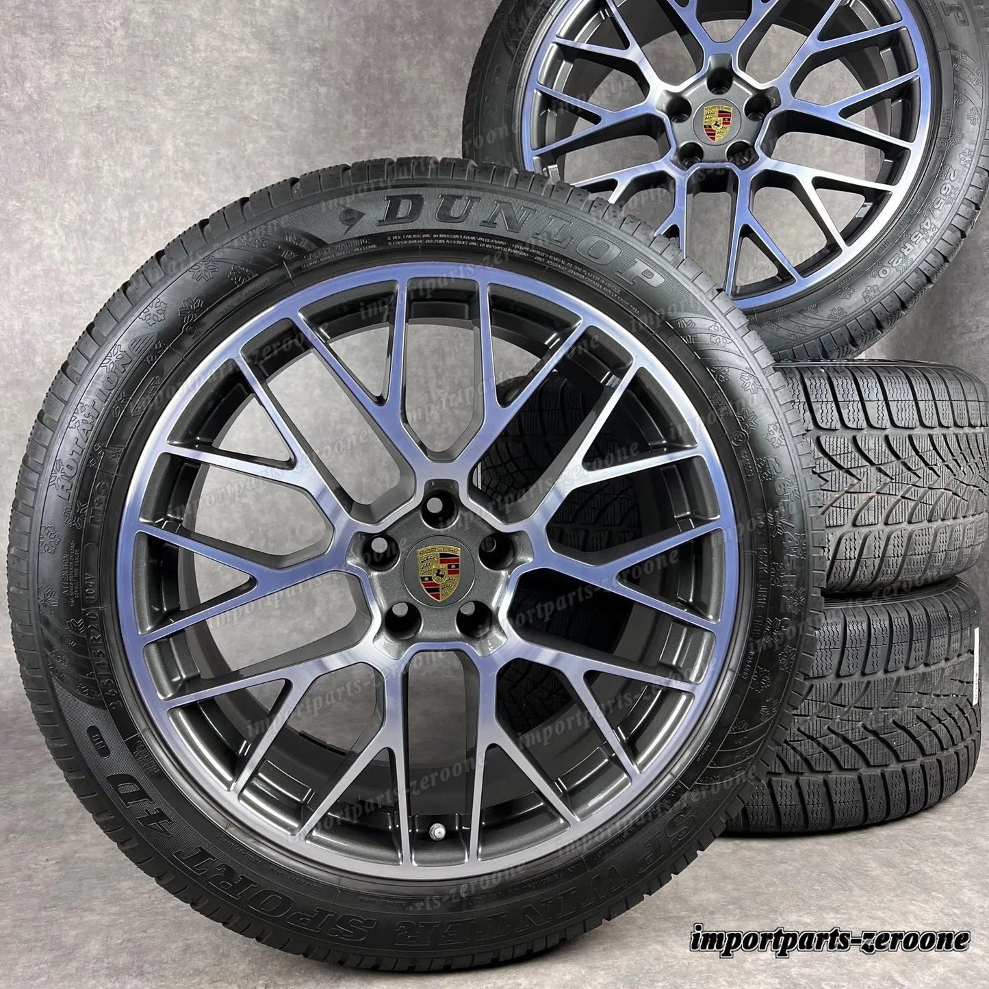純正 ポルシェ マカン 1+2 20インチ rs Spyder ホイール 冬用 GTS ターボ 95B044642H　-2176
