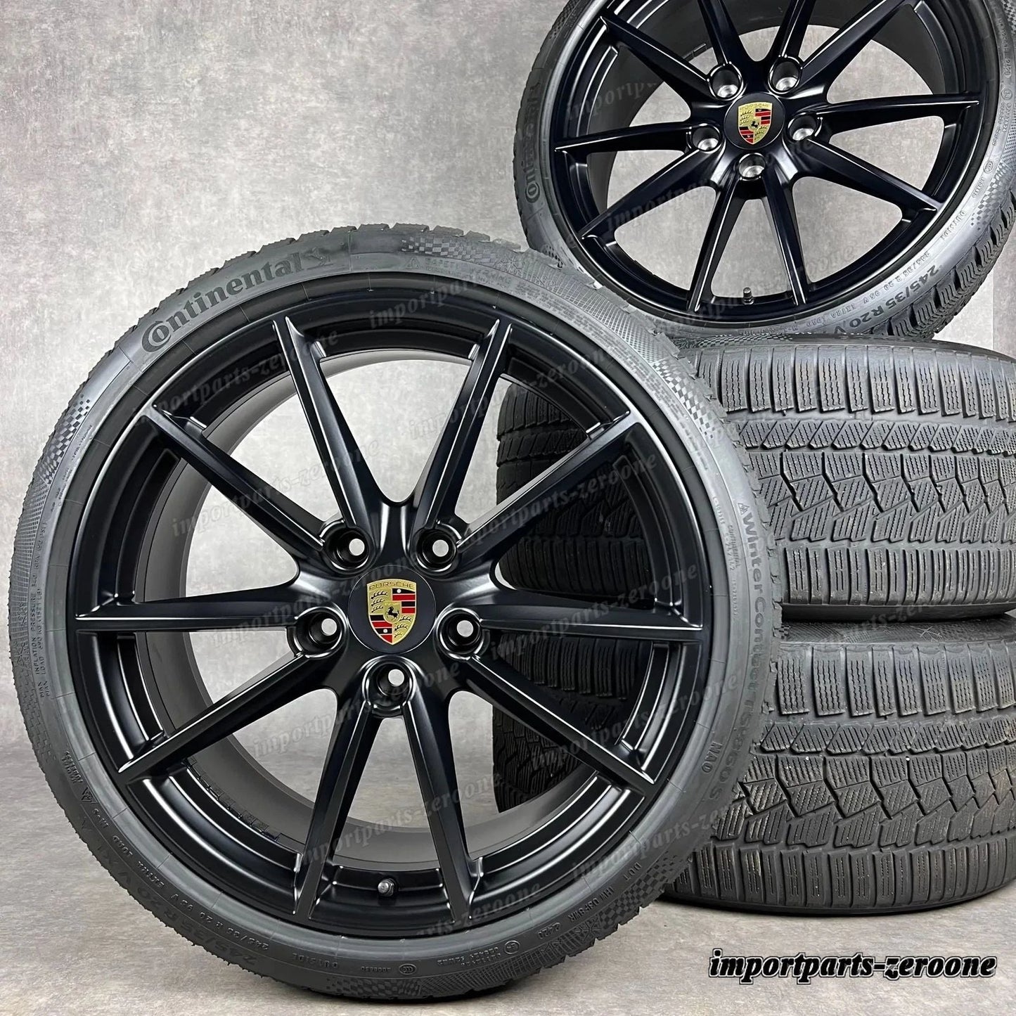 ウィンターセット ポルシェ 992 純正 20インチ/21インチ カレラ S C2 C4 4S ホイール De　-2183
