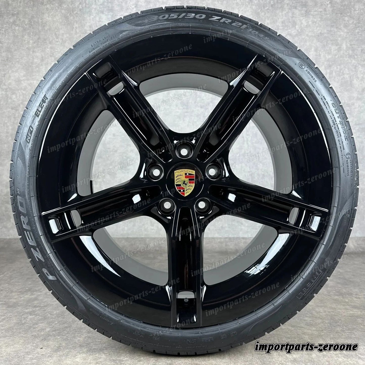 夏用 ポルシェ タイカン J1-2 21インチ 純正 Mission e ホイール 9J1073663KB 新品　-2189