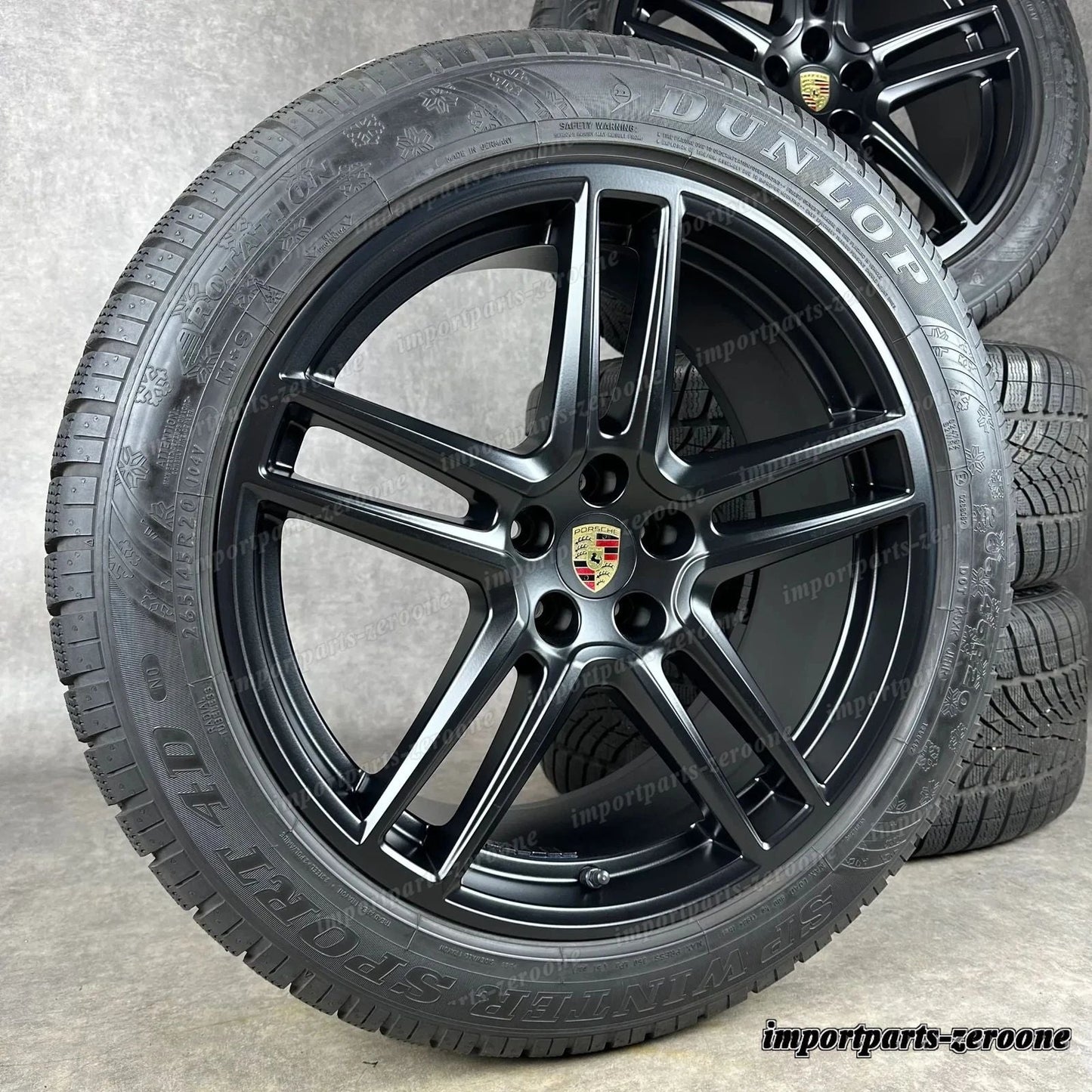 冬用 ポルシェ マカン II 20インチ 純正 ターボ GTS s ホイール ブラック 95B044642F　-2191