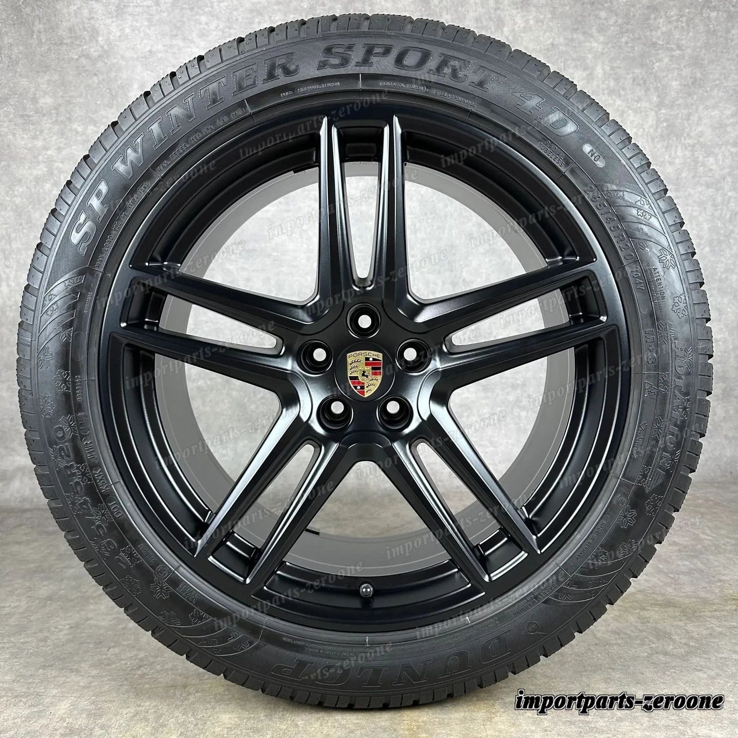 冬用 ポルシェ マカン II 20インチ 純正 ターボ GTS s ホイール ブラック 95B044642F　-2191