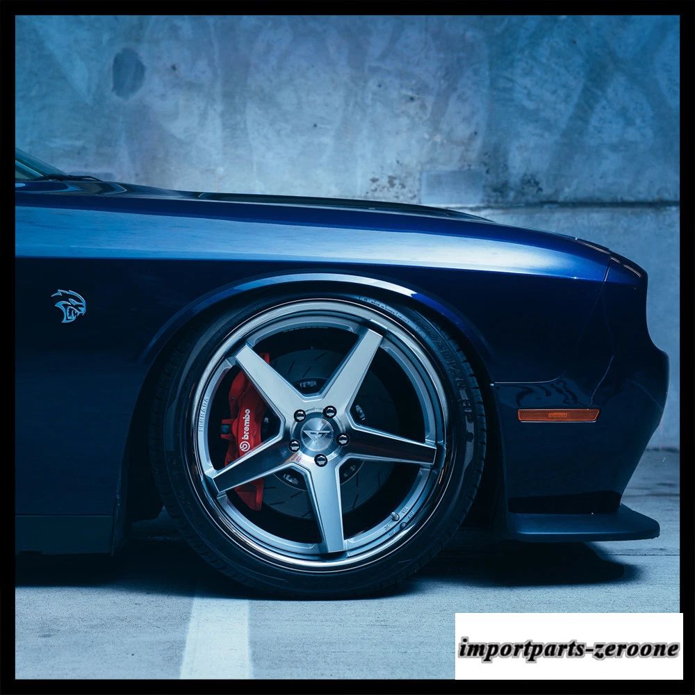 20インチフェラーダ FR3 シルバー コンケーブ ホイール リム ダッジ チャレンジャー RT SE に適合　ホイール４本セット　-FRD-1011