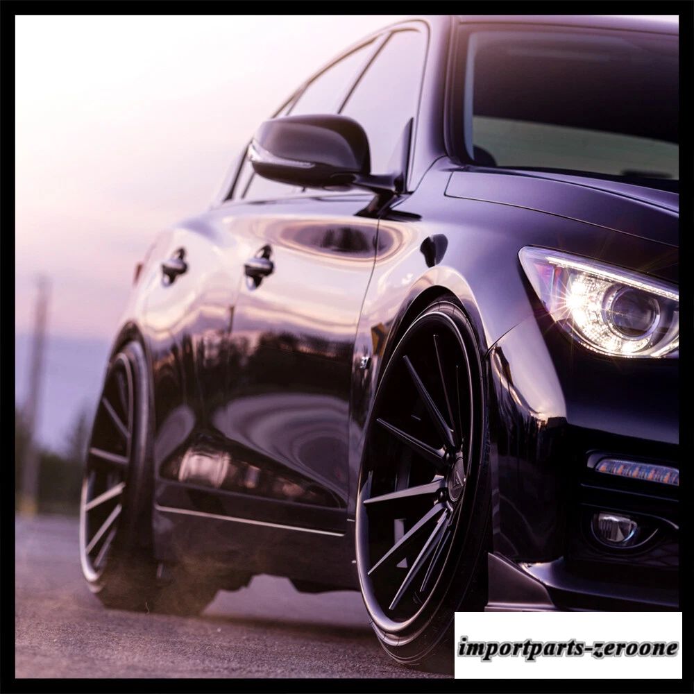 20インチフェラーダ FR4 ブラックコンケーブホイールリムインフィニティ Q50 セダン適合　ホイール４本セット　-FRD-1028