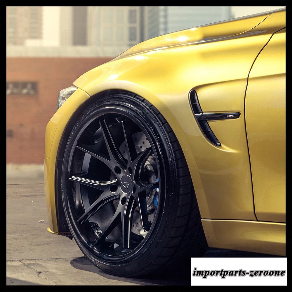 20インチ Ferrada FR2 ブラック コンケーブ ホイール リム BMW 528 530 535 545 550 に適合　ホイール４本セット　-FRD-1043