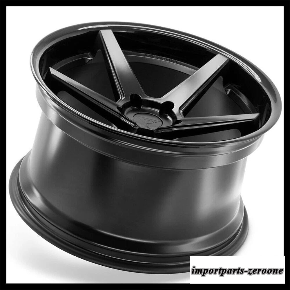 19インチフェラーダ FR3 ブラックコンケーブホイールリムメルセデス W205 C250 C300 C350 に適合　ホイール４本セット　-FRD-1073