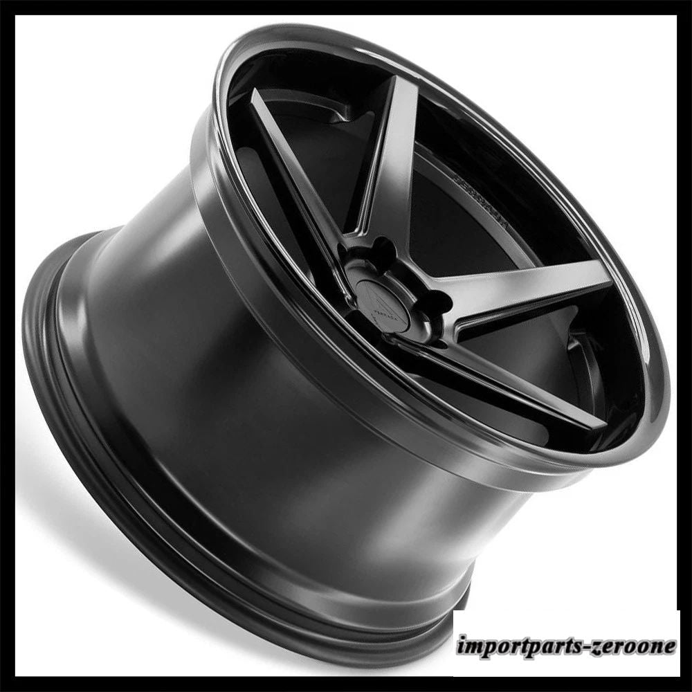 19インチフェラーダ FR3 ブラックコンケーブホイールリムメルセデス W205 C250 C300 C350 に適合　ホイール４本セット　-FRD-1073