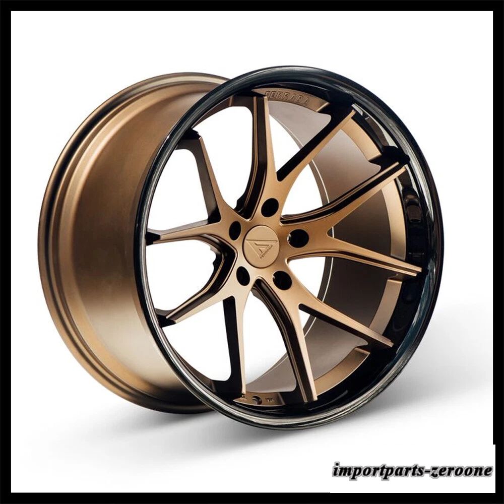 20インチフェラーダ FR2 ブロンズ コンケーブ ホイール リム BMW F10 528i 535i 550 に適合　ホイール４本セット　-FRD-1074