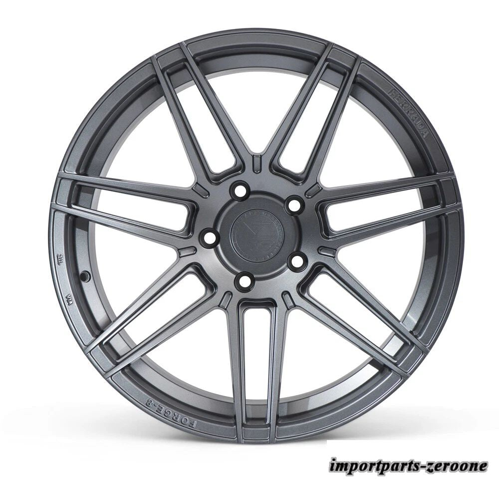 20インチFerrada F8-FR6 20x10 グラファイト鍛造コンケーブホイールリムアウディ A5 S5 に適合　ホイール４本セット　-FRD-1082