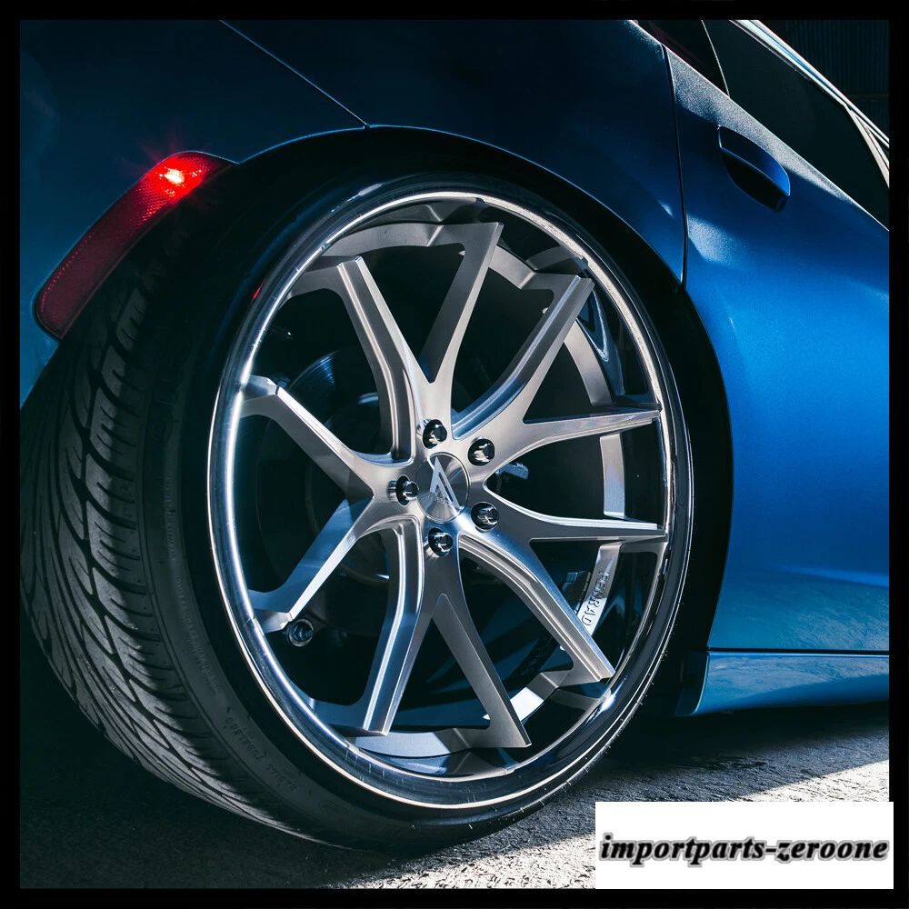 19インチフェラーダ FR2 シルバー コンケーブ ホイール リム インフィニティ G37 G37S クーペに適合　ホイール４本セット　-FRD-1194