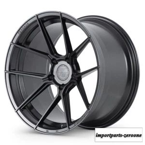 21インチフェラーダFR8ブラック21 x 9 21 x 10.5鍛造凹型ホイールリムテスラモデルSに適合　ホイール４本セット　-FRD-1215