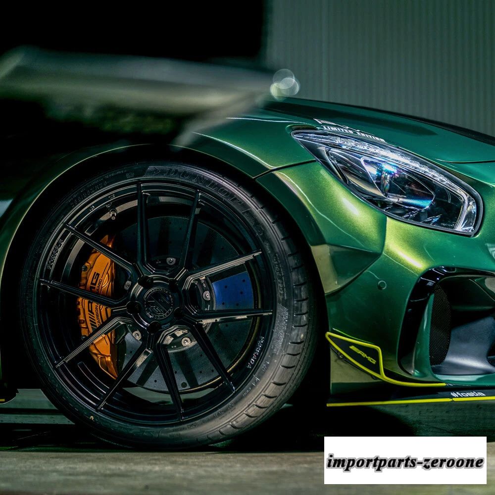 21インチフェラーダFR8ブラック21 x 9 21 x 10.5鍛造凹型ホイールリムテスラモデルSに適合　ホイール４本セット　-FRD-1215