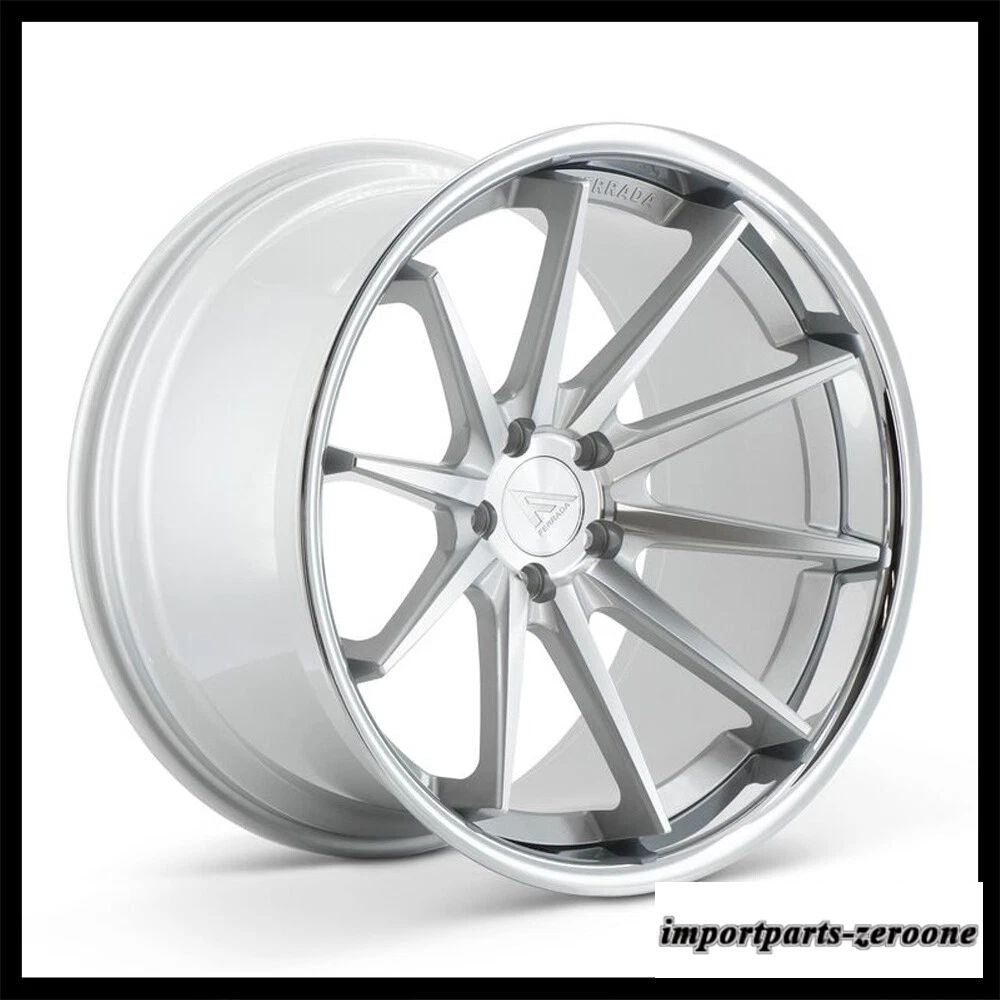 20インチフェラーダ FR4 シルバーコンケーブホイールリムトヨタカムリ適合　ホイール４本セット　-FRD-1298