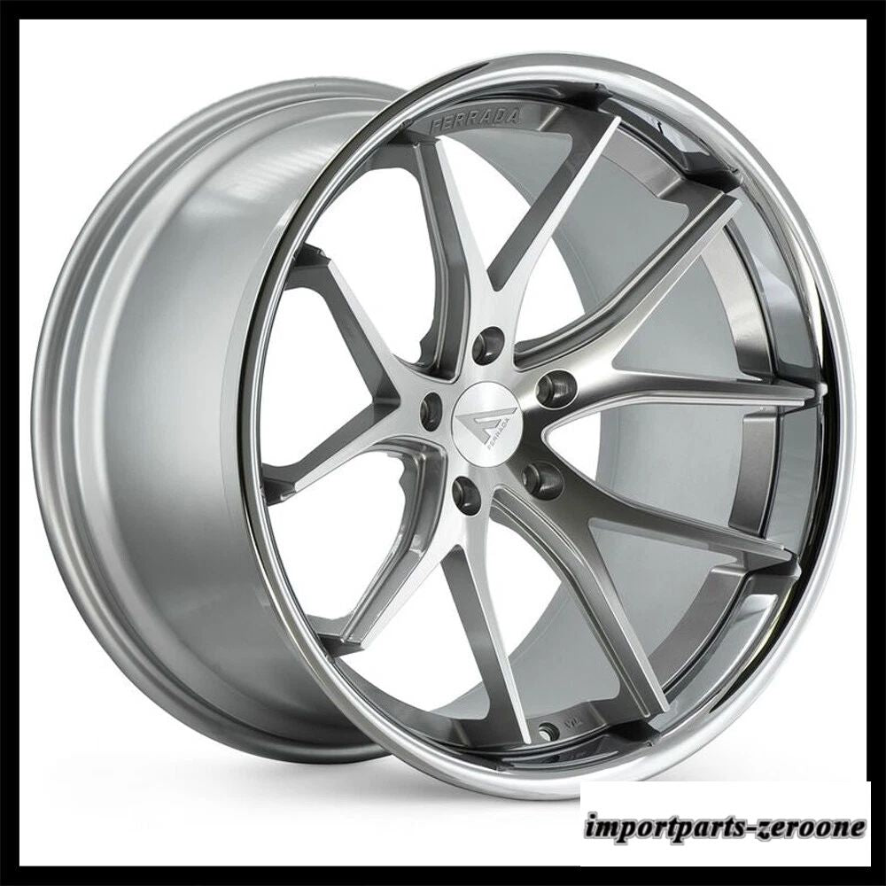 20インチフェラーダ FR2 シルバー コンケーブ ホイール リム Infiniti G37 セダン適合　ホイール４本セット　-FRD-1343