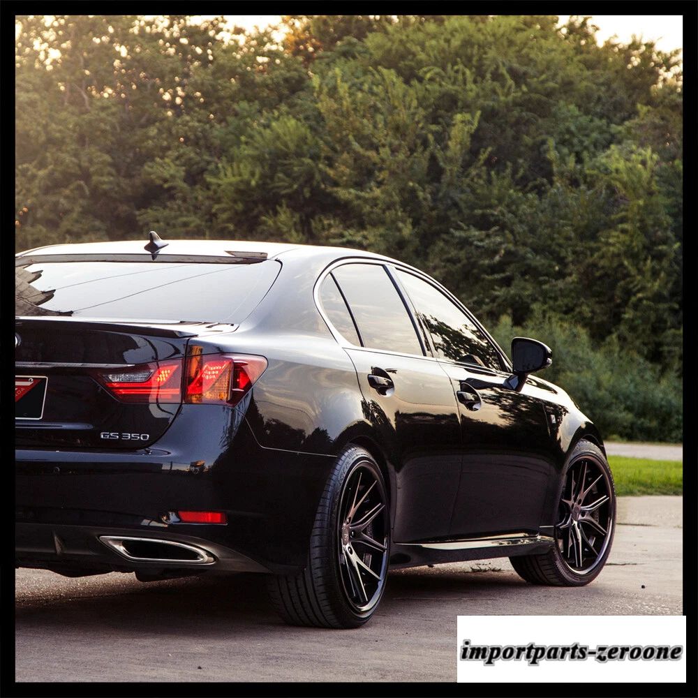 19インチフェラーダ FR2 ブラックコンケーブホイールリムレクサス ISF に適合　ホイール４本セット　-FRD-1432