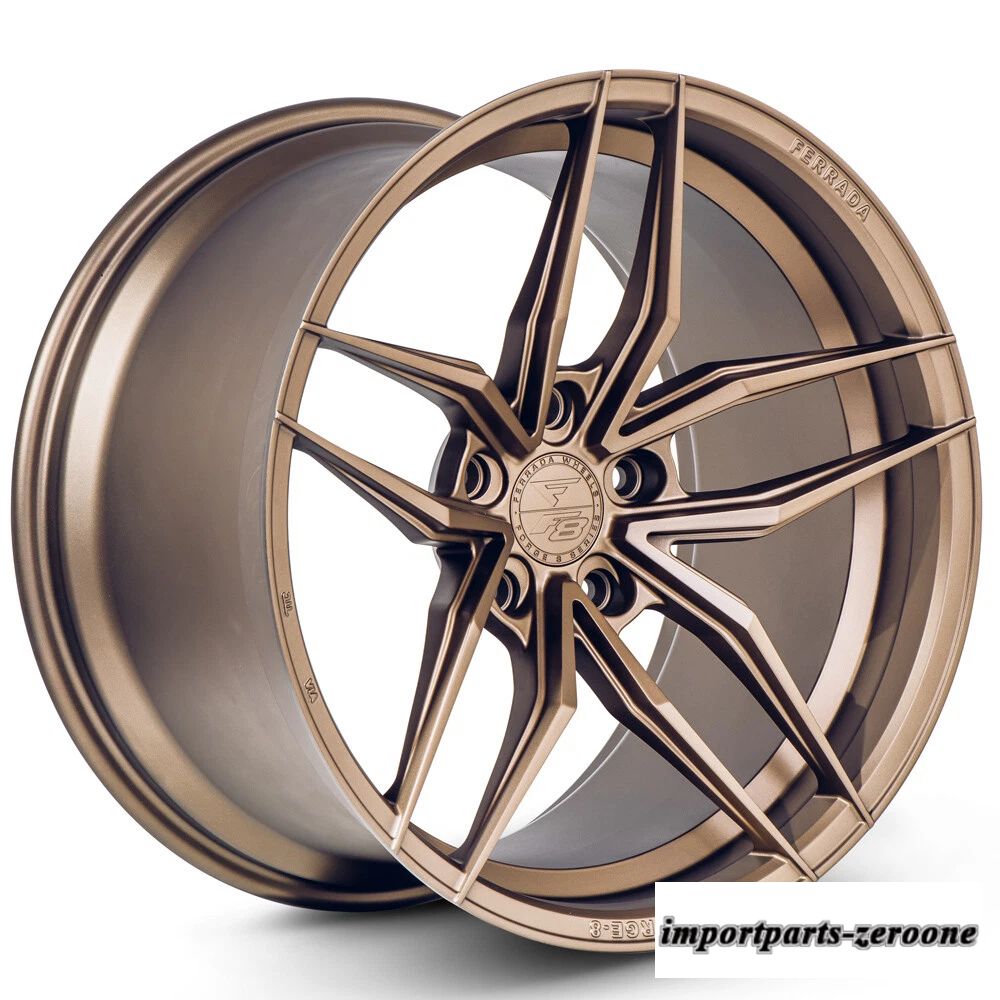 20インチフェラーダ F8-FR5 ブロンズ フォージド コンケーブ ホイール リム BMW E39 528 530 540 に適合　ホイール４本セット　-FRD-1500