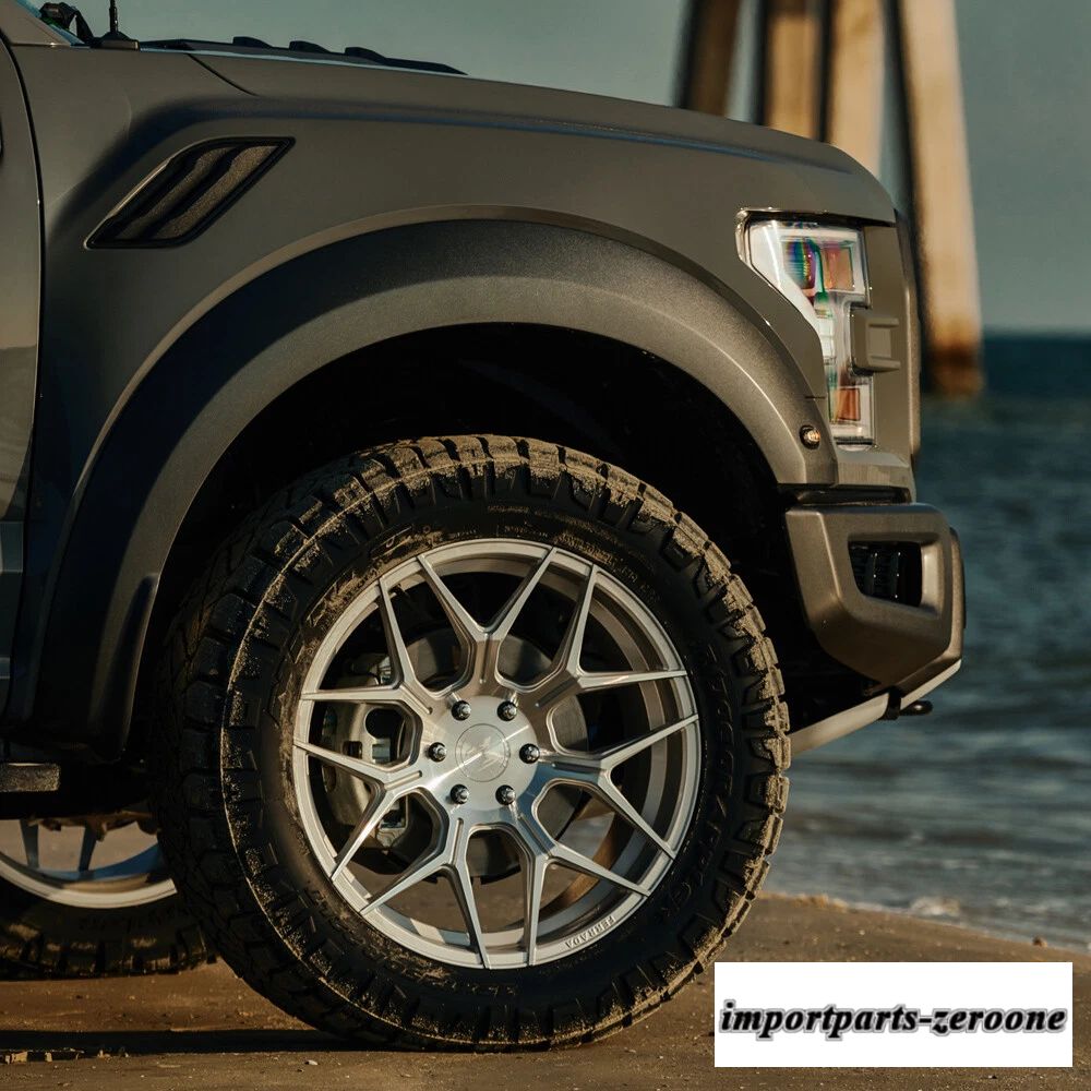 24"フェラーダ ft3 シルバー コンケーブ ホイール リム フォード F-150 に適合　ホイール４本セット　-FRD-1558