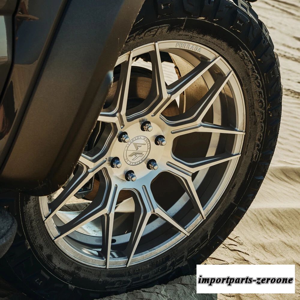 24"フェラーダ ft3 シルバー コンケーブ ホイール リム フォード F-150 に適合　ホイール４本セット　-FRD-1558