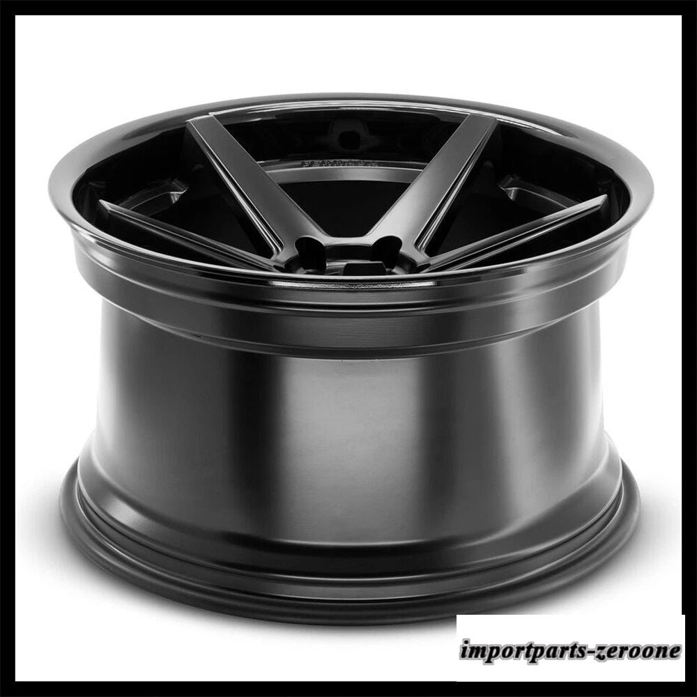 20インチフェラーダ FR3 ブラックコンケーブホイールリムレクサス LS460 LS600 に適合　ホイール４本セット　-FRD-1591