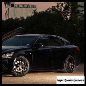 20インチフェラーダ FR2 ブラックコンケーブホイールリムレクサス GS350 GS450 GS460 に適合　ホイール４本セット　-FRD-1618