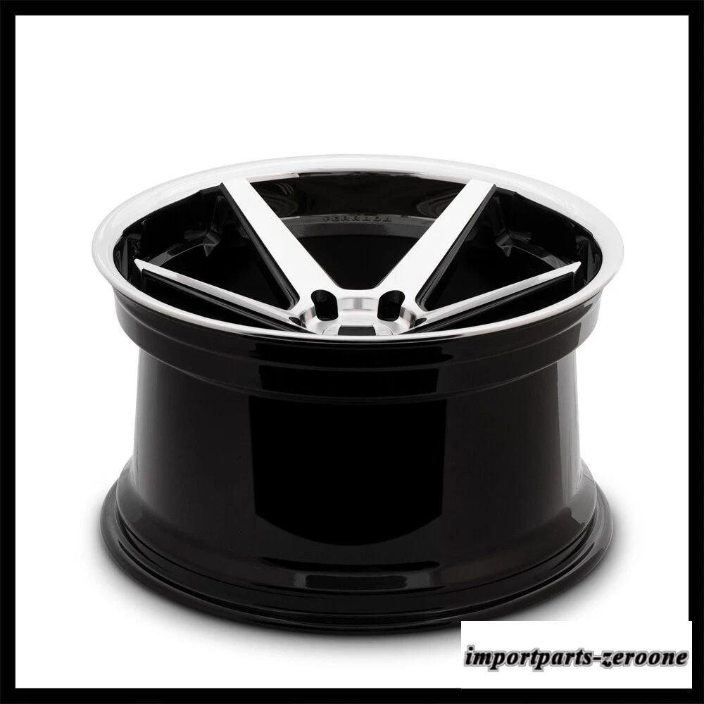 22インチフェラーダ FR3 機械加工コンケーブホイールリムbmw F15 x5 x5mに適合　ホイール４本セット　-FRD-1619