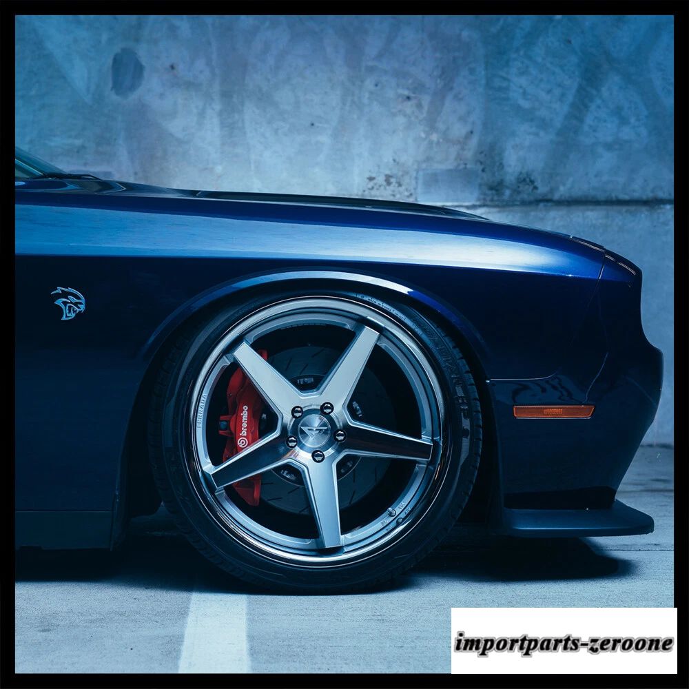 20インチフェラーダ FR3 シルバー コンケーブ ホイール リム シボレー カマロにフィット　ホイール４本セット　-FRD-1687