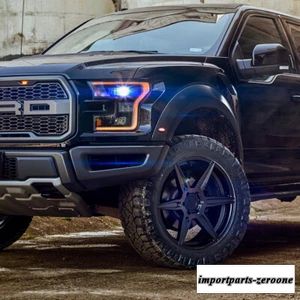 "22インチ" フェラーダ FT2 ブラック コンケーブ ホイール リム フォード F-150 に適合"　ホイール４本セット　-FRD-1688