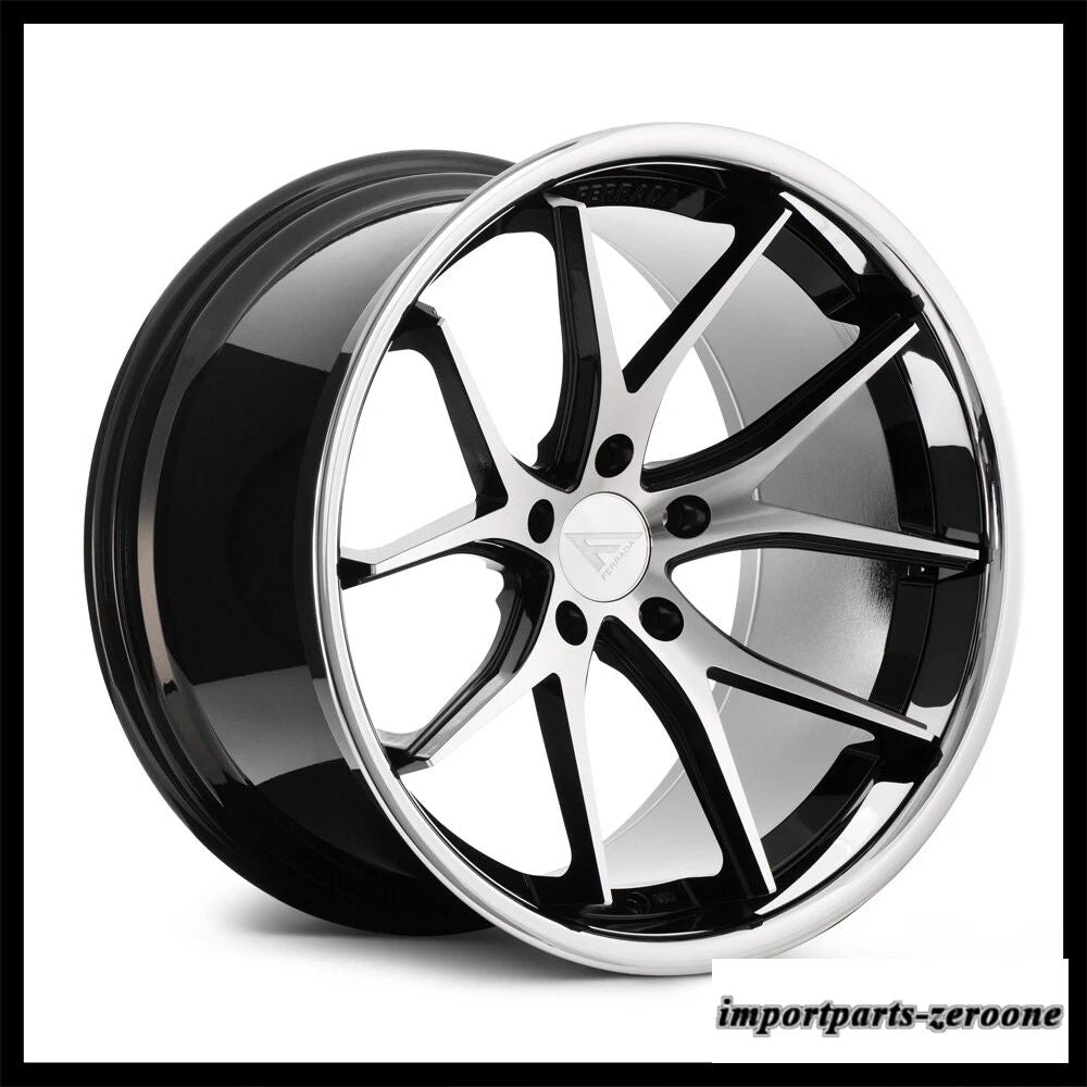 22インチフェラーダ FR2 機械加工コンケーブホイールリム BMW F16 x6 x6m適合　ホイール４本セット　-FRD-1695