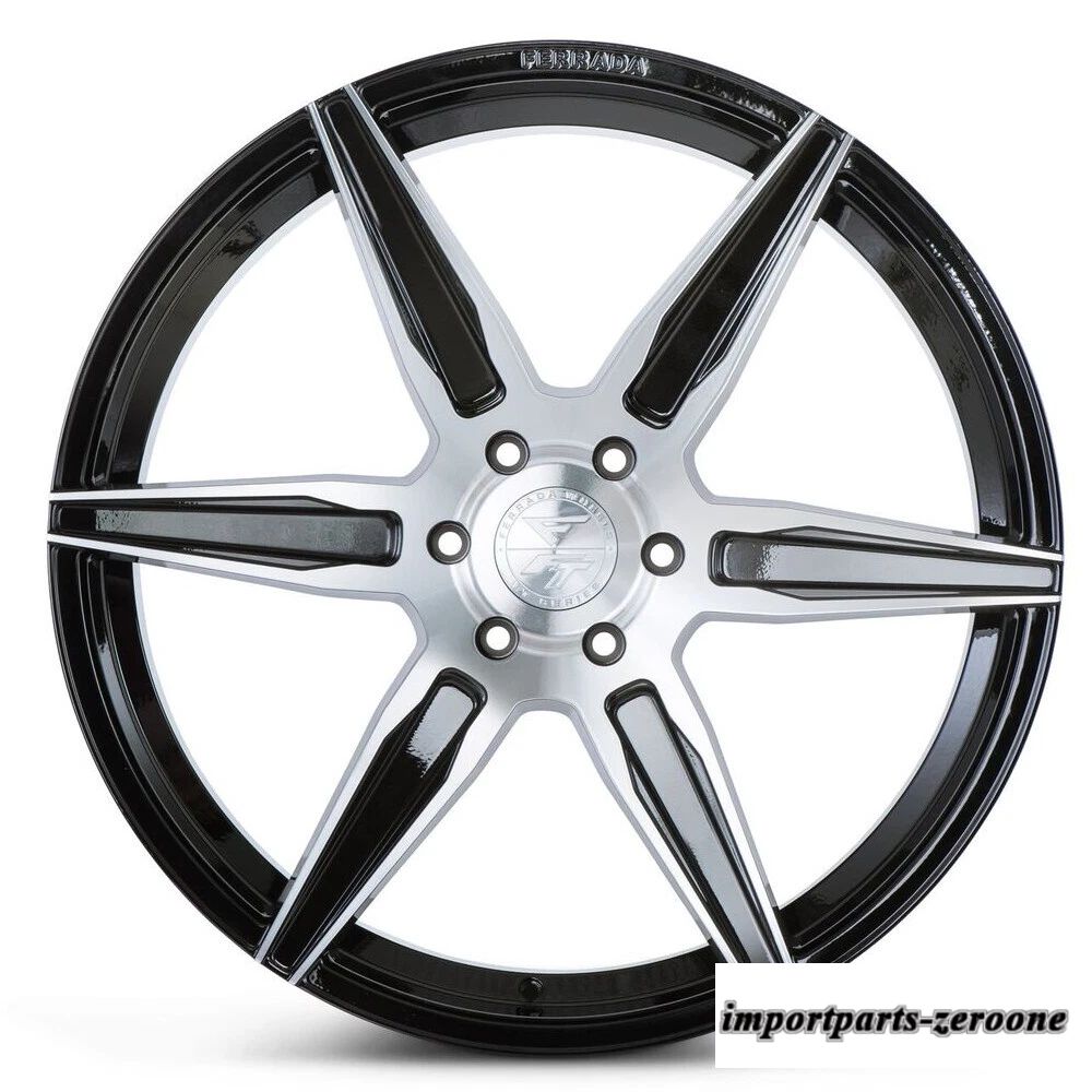 "22インチ" フェラーダ ft2 機械加工コンケーブホイールリム フォード F-150 に適合"　ホイール４本セット　-FRD-1703