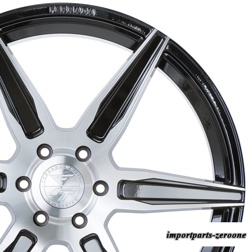 "22インチ" フェラーダ ft2 機械加工コンケーブホイールリム フォード F-150 に適合"　ホイール４本セット　-FRD-1703