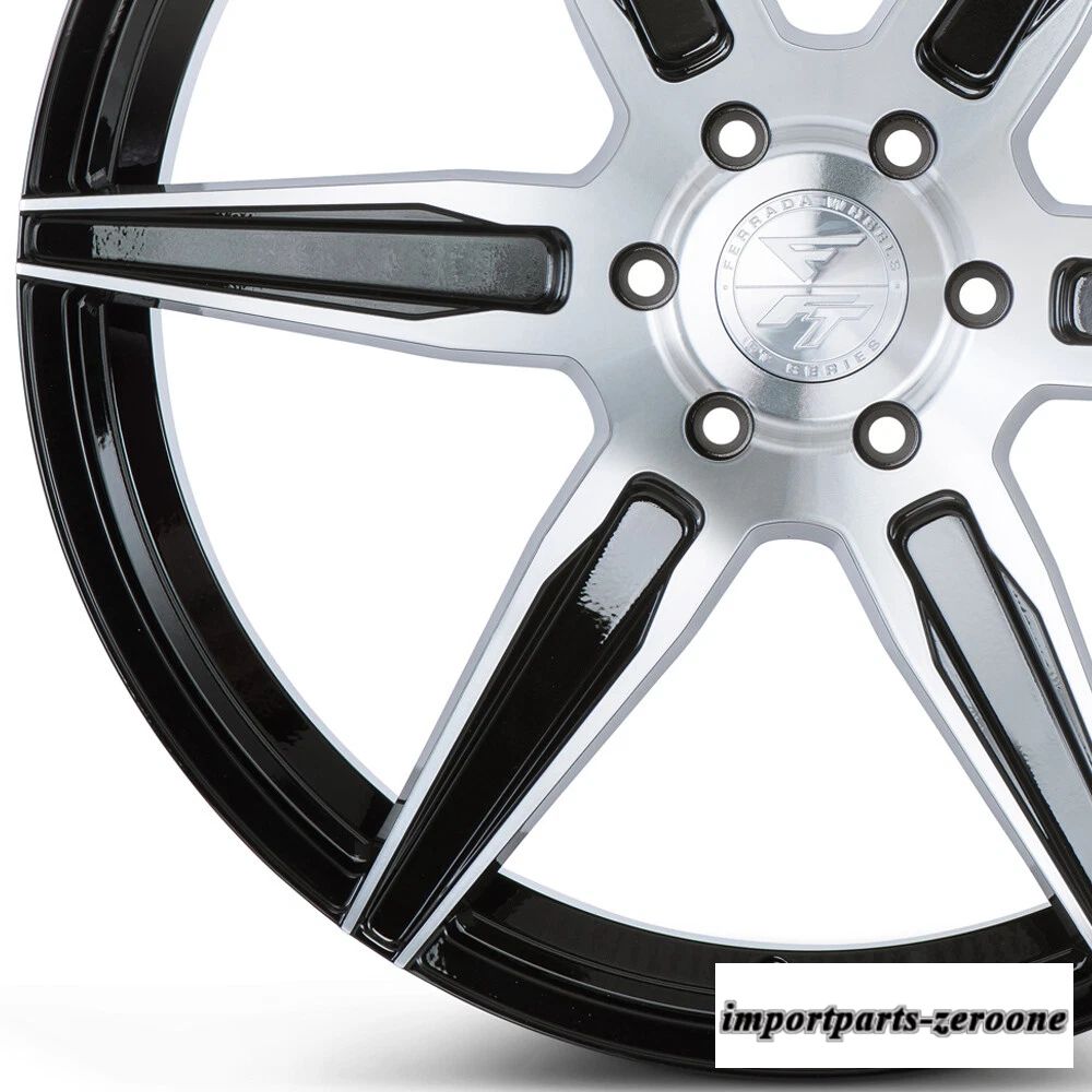 "22インチ" フェラーダ ft2 機械加工コンケーブホイールリム フォード F-150 に適合"　ホイール４本セット　-FRD-1703