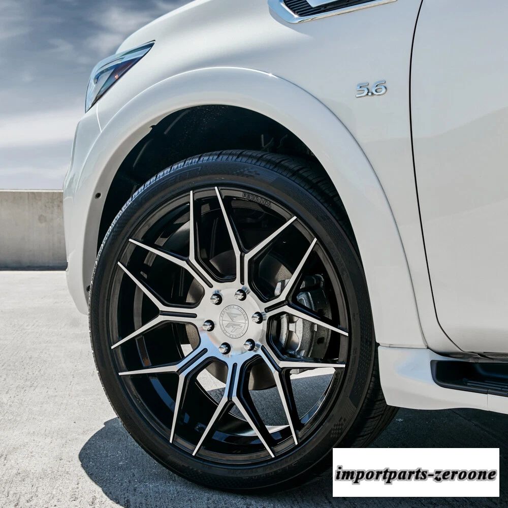 "22インチ" フェラーダ ft3 機械加工コンケーブホイールリム フォード F-150 に適合"　ホイール４本セット　-FRD-1733