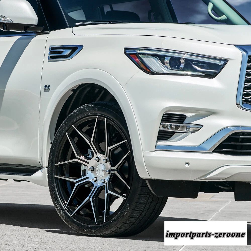 "22インチ" フェラーダ ft3 機械加工コンケーブホイールリム フォード F-150 に適合"　ホイール４本セット　-FRD-1733