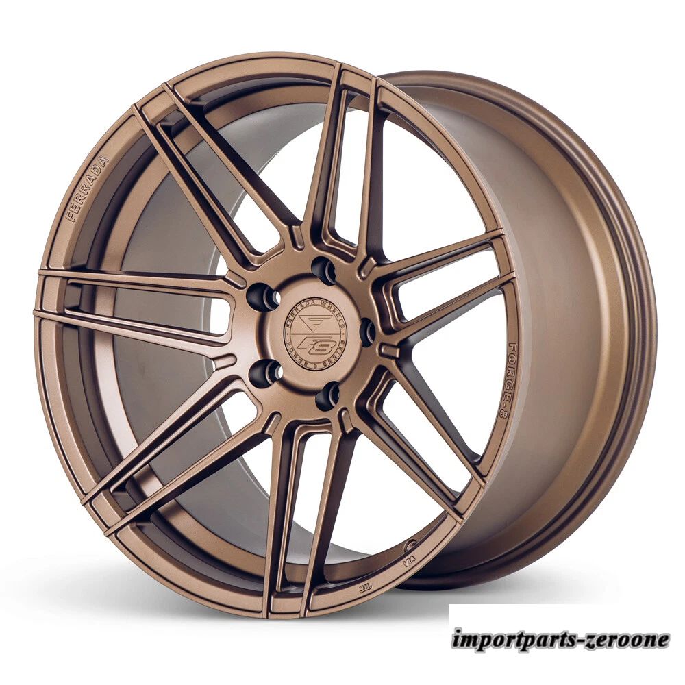 20インチフェラーダ F8-FR6 ブロンズ フォージド コンケーブ ホイール リム メルセデス W221 S550 S63 に適合　ホイール４本セット　-FRD-1761