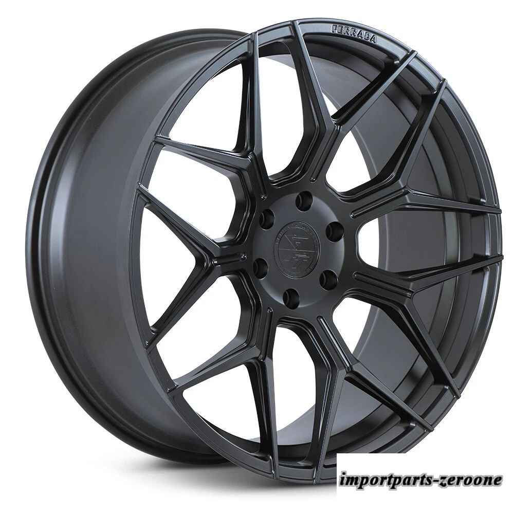 24"フェラーダ FT3 ブラックコンケーブホイールリムシボレー シルバラードに適合　ホイール４本セット　-FRD-1798