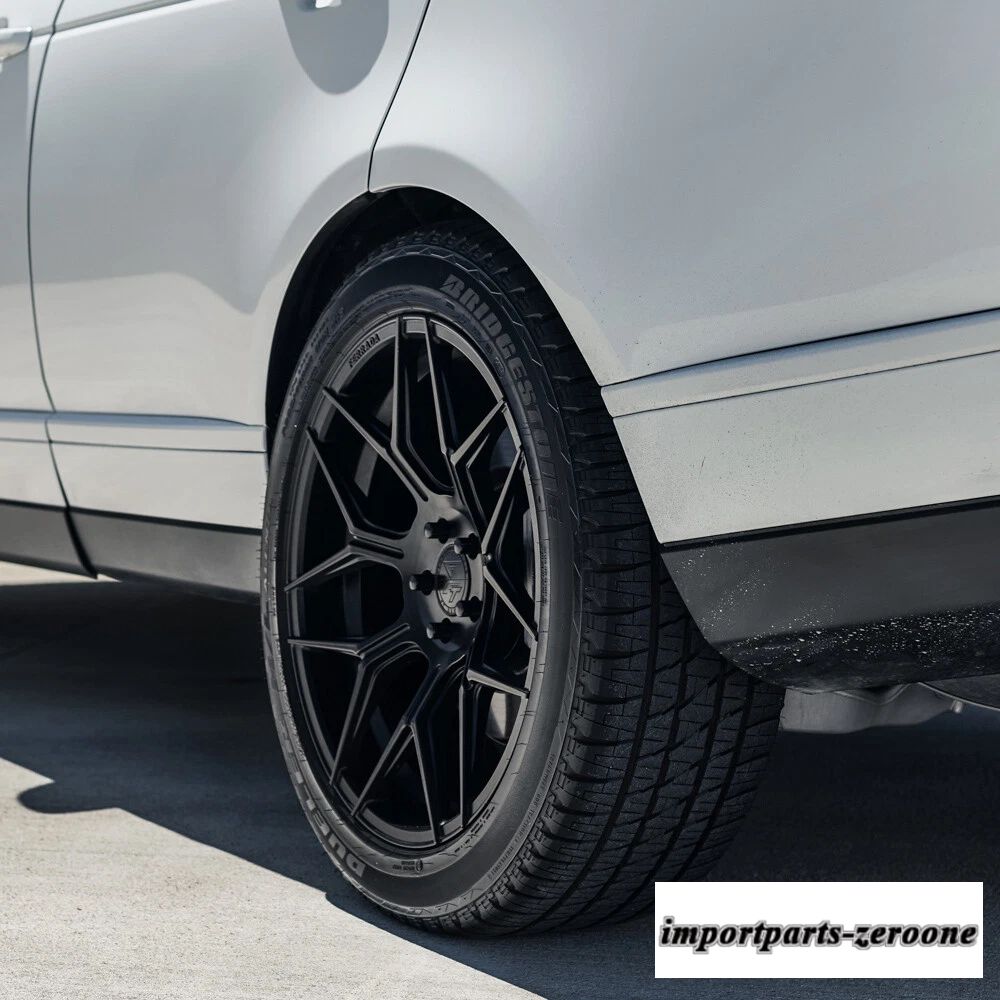 24"フェラーダ FT3 ブラックコンケーブホイールリムシボレー シルバラードに適合　ホイール４本セット　-FRD-1798