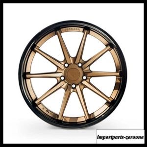 22インチフェラーダ FR4 ブロンズ コンケーブ ホイール リム ダッジ チャレンジャー RT SE に適合　ホイール４本セット　-FRD-1813