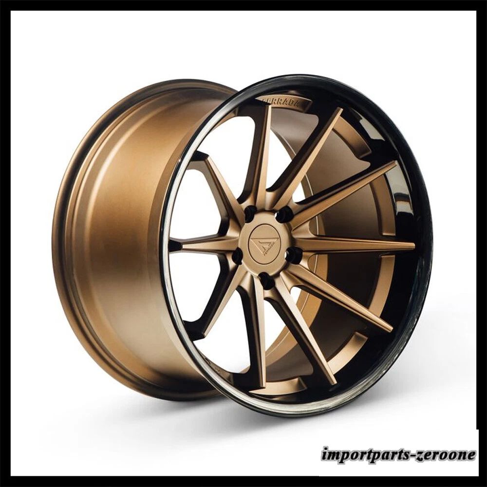 20インチフェラーダ FR4 ブロンズ コンケーブ ホイール リム レクサス GS300 GS400 GS430 に適合　ホイール４本セット　-FRD-1841