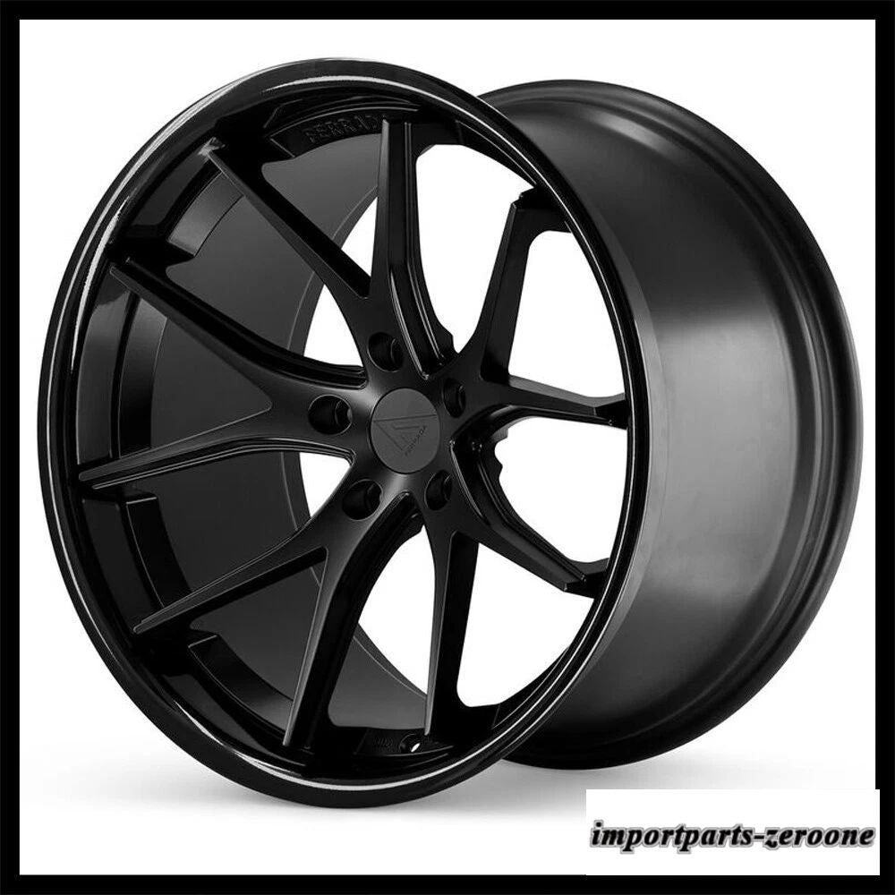20インチフェラーダ FR2 ブラックコンケーブホイールリムレクサス RC350 に適合　ホイール４本セット　-FRD-1868
